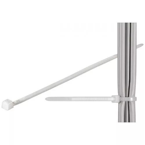 Coliere plastic strangere cabluri 292x3.5 mm transparent 100buc fixPoint