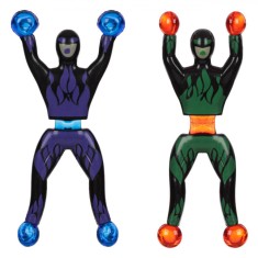 Jucării Lipicioase Acrobat, Set 2 Bucăți, Multicolor, Pentru Ziduri, 3+ Ani