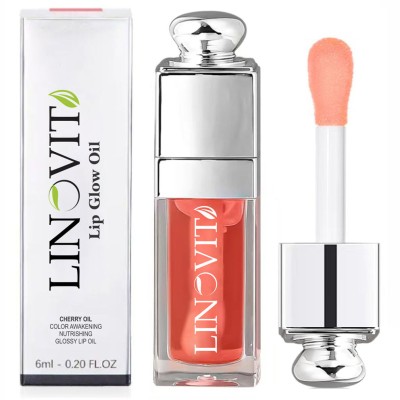 Ulei de buze Linovit&amp;reg; cu ulei de cirese dulci, 6ml, Culoare 001 Pink foto