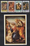 Dominica 1982 - Crăciun - Picturi de Raphael, Serie + Colita, MNH