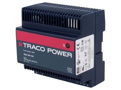 Alimentator Pulsatoriu pentru Şină DIN 90W 24VDC 3,75A foto