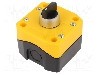 Intrerupator rotativ, 22mm, seria B1, IP65, AUSPICIOUS - B1-RS-2O YELLOW/BLACK
