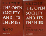 THE OPEN SOCIETY AND ITS ENEMIES VOL.1-2 PLATO, HEGEL &amp; MARX-K.P. POPPER