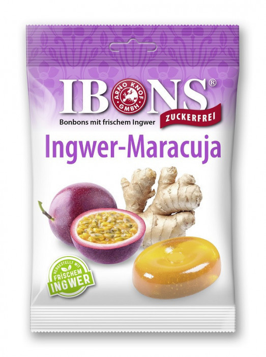 DROPSURI CU GHIMBIR&amp;FR.PASIUNII F.ZAHAR 75GR