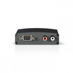 Convertor video digital 1x VGA mama + 2x RCA mama - 1x HDMI mama, Nedis foto