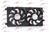 Ventilator radiator Polestar 2 20; Volvo C40 20, EC40 20, EX40 20, XC40 20; mufa cu 3 + 3 pini, 2x350W, diametru 2x325mm, 2 x + carcasa; 31686169;