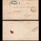 1857 Scrisoare via OP Consular Austriac Bucuresti, stampila biliniara BUKAREST