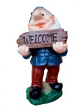 Cumpara ieftin Statueta decorativa, Pitic Welcome, Multicolor, 20 cm, DVG0124P