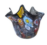 VAS DECORATIV VINTAGE DIN STICLĂ DE MURANO
