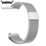 Curea tip Milanese Loop compatibila cu Samsung Galaxy Watch9 44mm, Silver, Size S