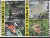 Niuafo&#039;ou 2015 - Fauna , Insecte , Fluturi , serie 4 valori , dantelate , MNH , Mi.585-588 , cota 207, Nestampilat
