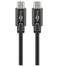 Cablu sincronizare incarcare super viteza USB TYPE C 3.2 Gen 1 - USB TYPE C 3m 3A 5Gbit/s Goobay foto