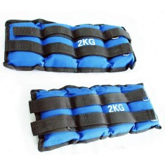 Set fitness Pufo cu 2 greutati pentru incheietura mainii sau picioare, 2 kg