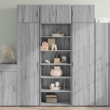 VidaXL Dulap &icirc;nalt, sonoma gri, 70x41x185 cm, lemn prelucrat