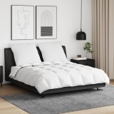 vidaXL Duvet de iarnă cu pernă 3 pcs Alb Pene de rață 3376924