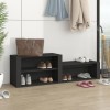 Gossi pantofar, negru, 150x35x45 cm, lemn prelucrat
