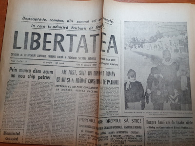 ziarul libertatea 8 ianuarie 1990- interviu mircea raceanu foto