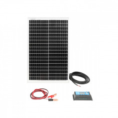 Panou solar 30W/18V fotovoltaic monocristalin 560x345x25mm cu regulator de icarcare 12/24V 10A, cablu 1.5/2m, Cod: BK87425, Brand: BRECKNER GERMANY