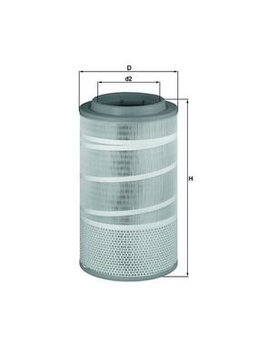 MAHLE LX 1457 Filtru aer foto