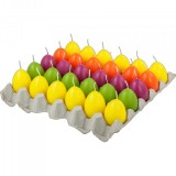 Set Cofraj 30 Lumanari in forma de Oua de Pasti, Diverse Culori 5x6 CNN