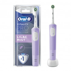 Periuta de dinti electrica Oral-B Vitality Pro, Curatare 2D, 3 programe, 1 Incarcator, 1 capat, Violet - RESIGILAT