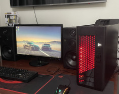 Setup complet pc gaming Lenovo legion I5 8400 16gb gtx 1050ti monitor foto