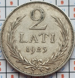 Letonia 2 Lati 1925 argint 10g - km 8 - D003, Europa