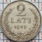 Letonia 2 Lati 1925 argint 10g - km 8 - D003