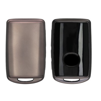 Husa Cheie Auto Kwmobile pentru Mazda 4 Butoane, Gri deschis, Silicon, KWM000016TP003C foto