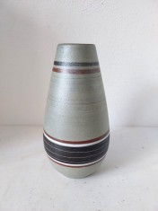 Vaza ceramica vintage &Uuml;-Keramik, UBELACKER WGP, West Germany, 455/20, anii 60, Mid Century Modern