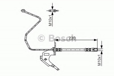 Conducta / cablu frana OPEL COMBO Combi (2001 - 2016) BOSCH 1 987 481 162 foto