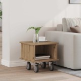 vidaXL Support TV Stejar Artizanal 37 x 35 x 35 cm Lemn compozit 891055