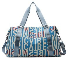 Geanta sport pentru sala, TAIKESEN M-06, impermeabila, dimensiune 52x21x29 cm, Albastru