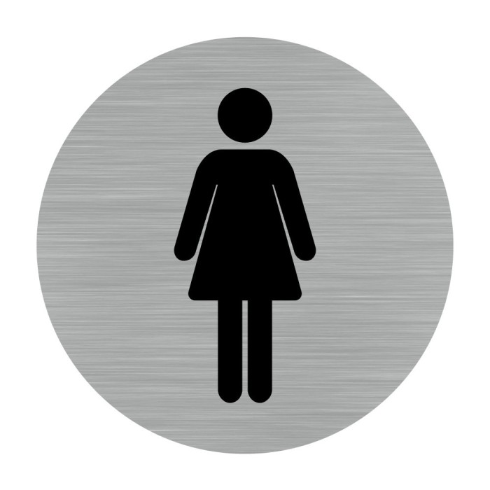 Etichete din aluminiu pentru WC femei