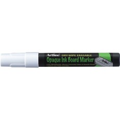 Marker Cu Cerneala Opaca, Artline, Pentru Table De Scris, Varf 2.0mm - Alb foto