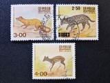 Sri Lanka (Ceylon) 1983 - Lot de 3 Mărci Poștale Uzuale / Tematice "Mamifere Protejate din Sri Lanka" (Faună Wild / Animale) - Cod: -OD1