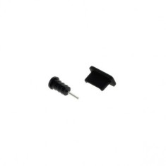 Set de protectie pentru praf OTB pentru conector USB tip C (USB-C) si pentru casti Culoare Negru foto