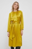 Seidensticker rochie culoarea verde, midi, evazată