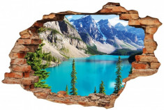 Sticker &amp;quot;Wall Crack&amp;quot; Lake 5 - 120 x 80 cm foto