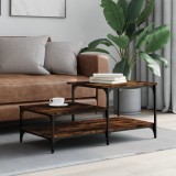 Gossi masuta de cafea, stejar fumuriu, 100x50,5x45 cm, lemn prelucrat