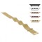 Curea otel, Milanese Slim Fit, compatibila Apple Watch 10, 42mm, telescoape QR, Gold