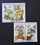 Republica Cehă 2000 - Seria Completă &bdquo;Anul V&acirc;nătorului / Natura și Fauna Sălbatică&rdquo; (Myslivcův Rok) 4 Valori Ștampilat - Cod: -SW13