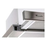 Hota Telescopica Incorporabila Tornado Storm 1200 (60), 1 motor, latime 60 cm, 3 viteze, absorbtie 1200 m3/ora, Inox