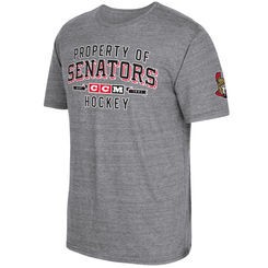 Ottawa Senators tricou de bărbați CCM Property Block Tri-Blend grey - S foto