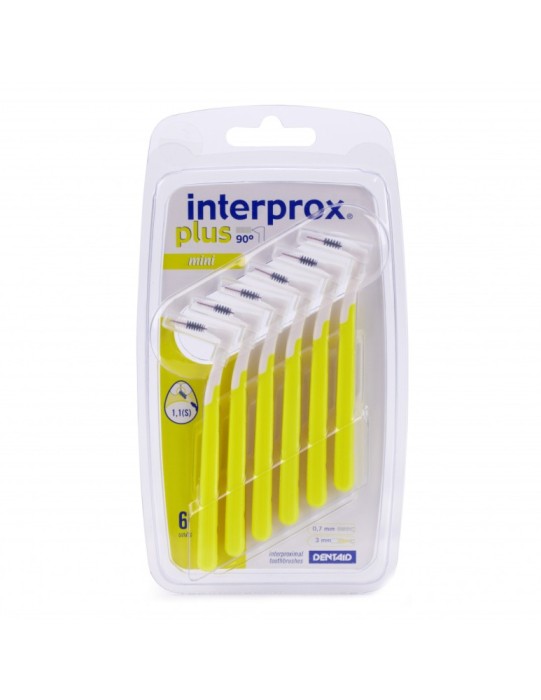 Periuțe interdentare Interprox Plus Mini Yellow, 6 buc
