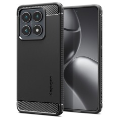 Husa pentru xiaomi 14t - spigen rugged armor - black foto
