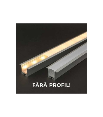 Ecran opal pentru profil LED 1m PHENOM foto
