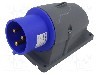 Conector alimentare AC, IEC 60309, IP44, 32A, 250V AC, 3 pini, AMPHENOL - 2CMA193314R1000