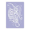 Reutilizabil Plastic Fereastra Crăciun Șablon pentru Artificială Zăpadă // MERRY CHRISTMAS - MEDIU (45x65cm)