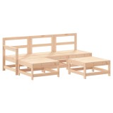 Cumpara ieftin Set mobilier relaxare de gradina 5 piese lemn masiv de pin